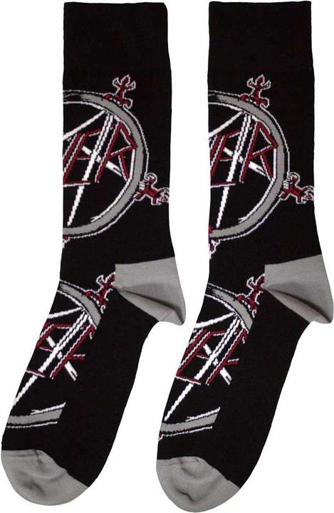 Actual product image Slayer Unisex Adult Pentagram Socks (40.5 - 45.5)