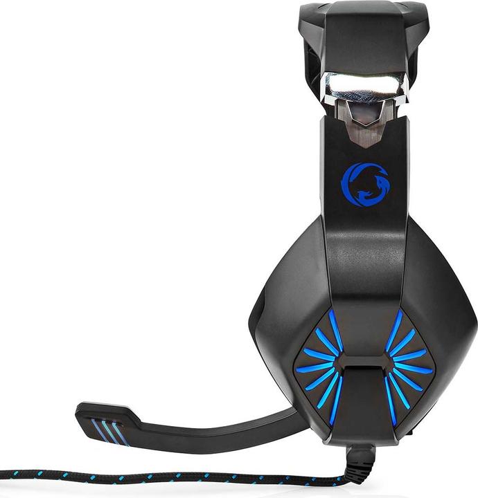 Actual product image Nedis Gaming Headset | Over Ear | Stereo | USB Type-A / 2x 3.5 mm | Foldable Microphone | 2.20 m | L (Cable)
