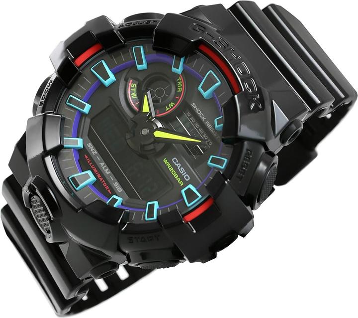 Immagine prodotto Casio GA-700RGB-1AER (Cronografo, Orologio digitale, 53 mm)