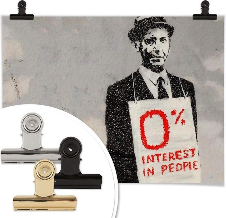 Produktbild Trenddeko Zero interest in people (80 x 60 cm)
