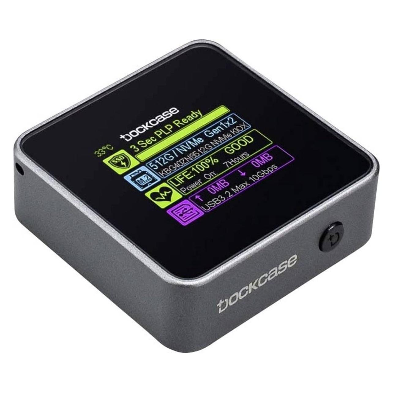 Dockcase Pocket Smart 2230 M.2 DSWC1M-3G M.2-Festplatten-Gehäuse M.2 PCIe NVMe S (M.2 2230), Festplattengehäuse, Grau