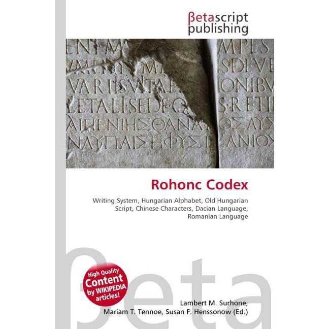 Thumbnail - Rohonc Codex, Fachbücher