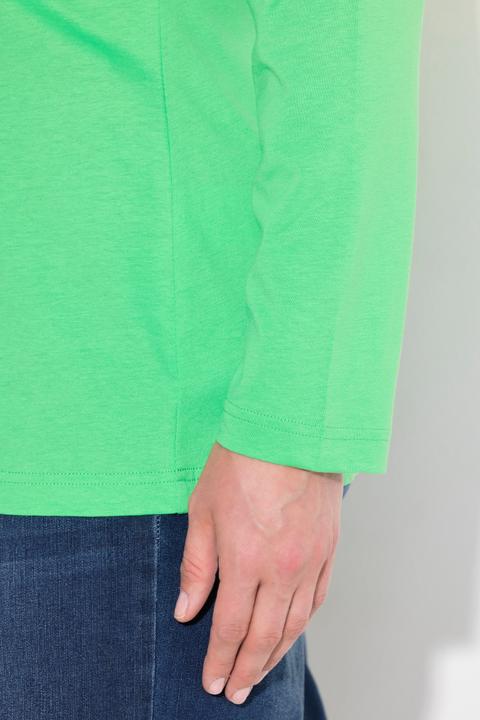 Produktbild Ulla Popken Shirt, Slim, Rundhalsausschnitt, Langarm (58)