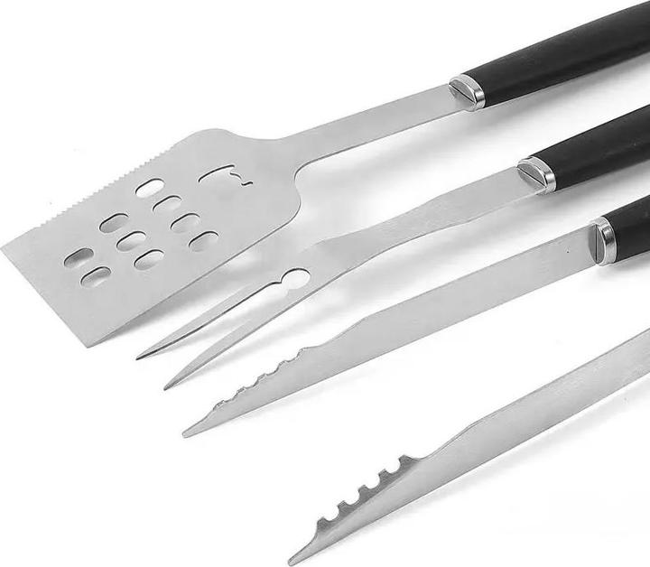 Immagine prodotto Adler AD 6727 Set di utensili per grigliare con custodia, acciaio inox/nero