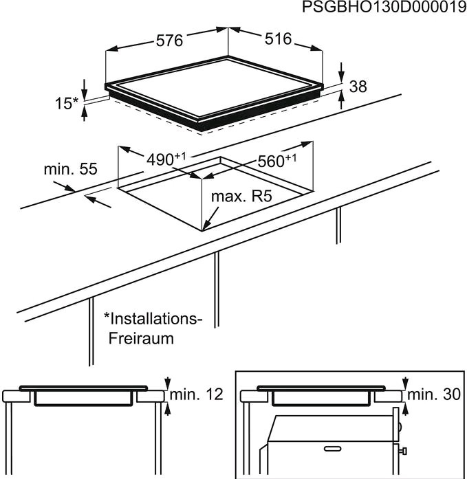 Actual product image AEG Stove-top hob