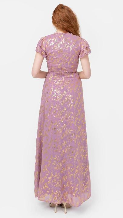 Image du produit Herba Abito Maxi con Scollo a V e Maniche Corte (38)