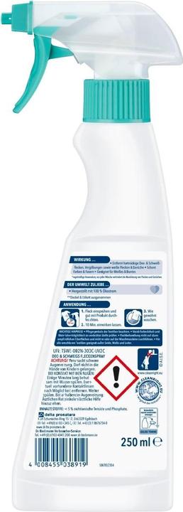 Productafbeelding Dr. Beckmann Dr.Beckmann Vlekkenspray Deo & Zweet (250ml)
