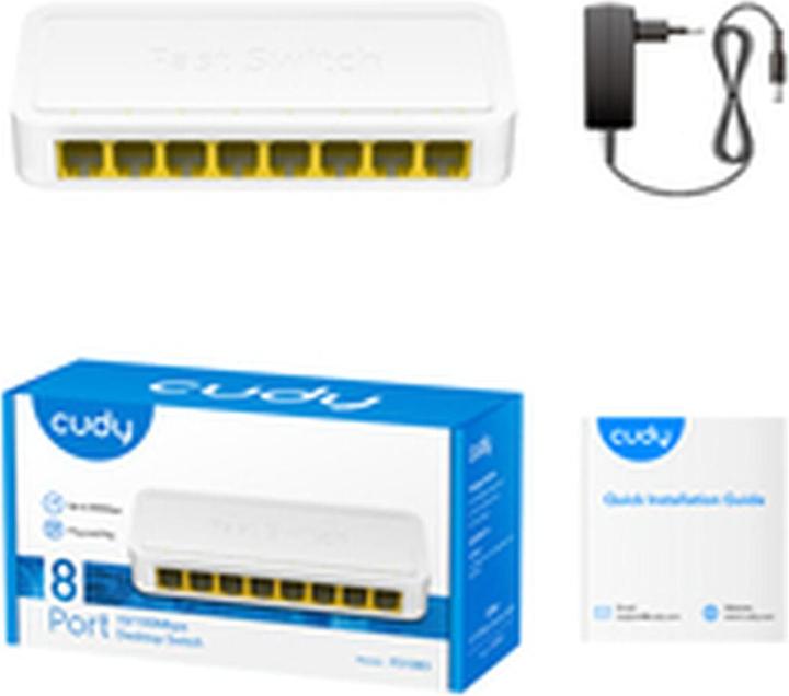 Productafbeelding Cudy FS108D netwerkschakelaar Fast Ethernet (10/100) Wit (8 ports)