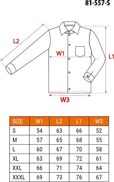 Nährwerte und Zutaten Neo Arbeitsjacke (Denim-isolierte Jeansjacke, Grösse S) (S)