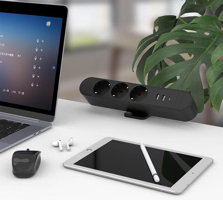 Produktbild MicroConnect Multi Desktop Power Socket 3 (1 x, CEE 7/3, 1.80 m)