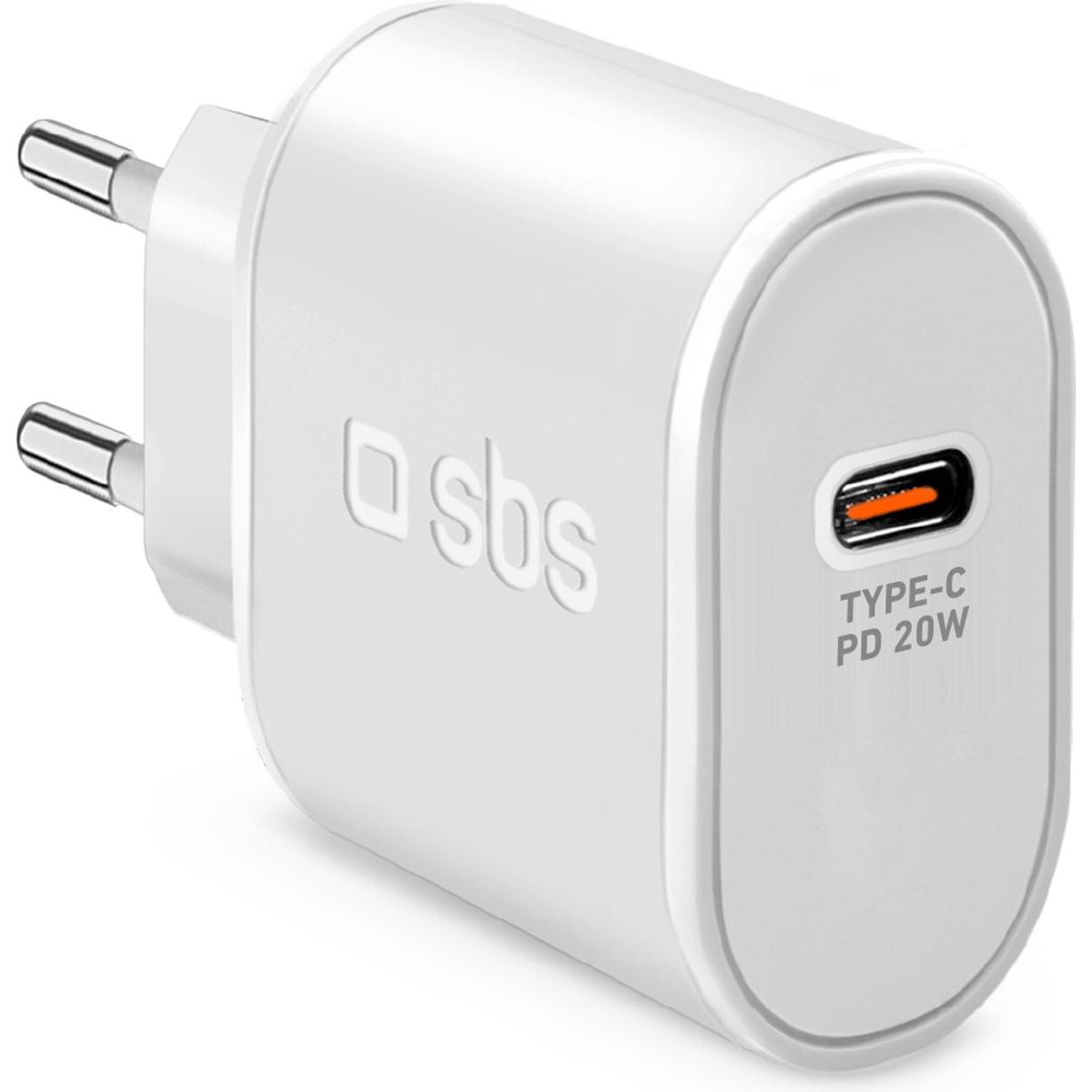 Thumbnail - SBS Power-Delivery-20-W-Ladegerät (20 W), USB Ladegerät, Weiss