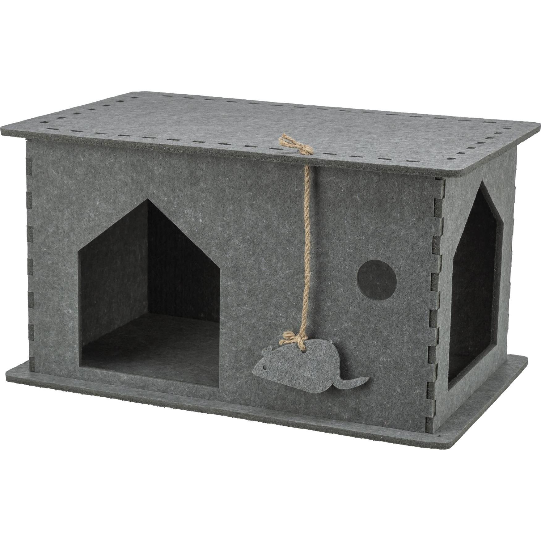 Meilleurs prix pour Niche d'intérieur Lene en Feutre gris pour Chat