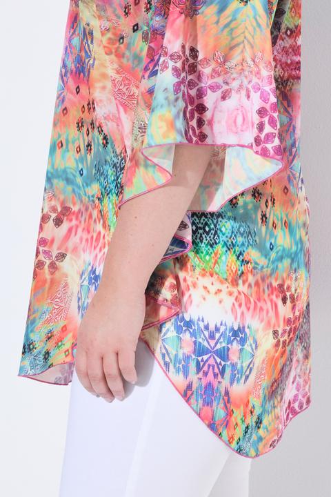 Actual product image Miamoda Loose fit all-over pattern blouse kaftan (46)