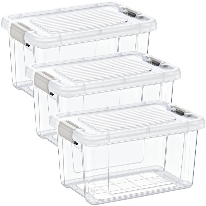 Storage Solutions Vorratsbox,1250ml, transparent, 3er-Set (1.25 l)
