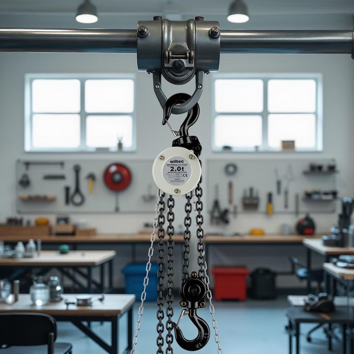 Produktbild Wiltec Kettenzug bis 2t Handkettenzug 3m Hubhöhe Hebelzug Tragmittel Hebezeug