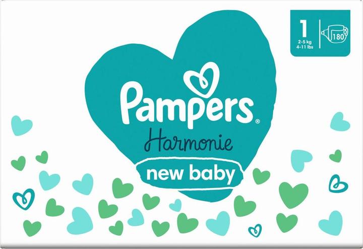 Actual product image Pampers Harmonie (Size 1, Monthly box, 180 Piece)