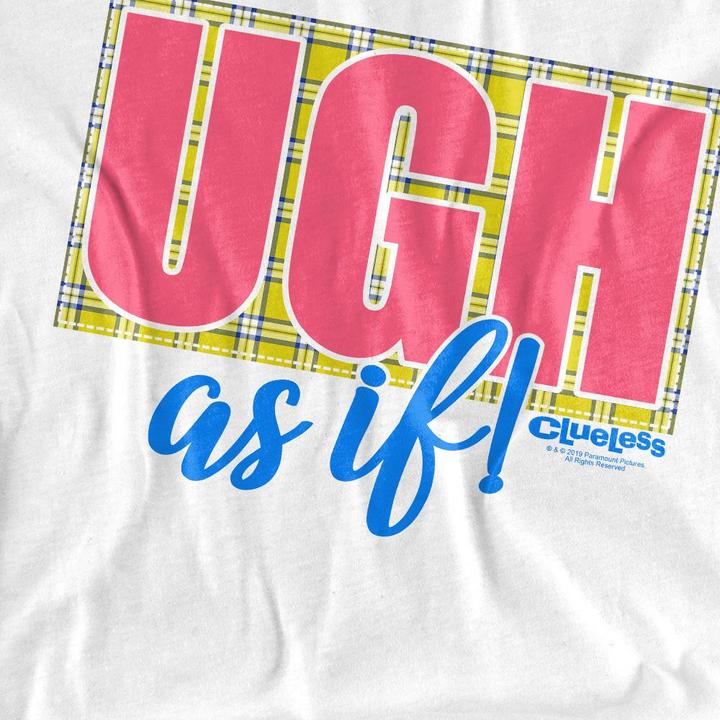 Image du produit Clueless - T-shirt UGH AS IF - Adulte (L)