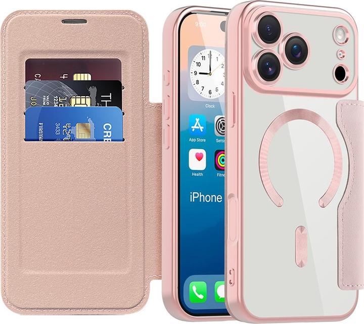 Produktbild Techsuit - SmartMag Book Case - iPhone 17 Pro Max - Pink (Apple iPhone 17 Pro Max)