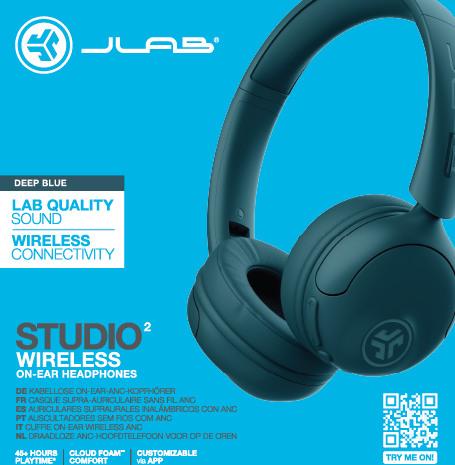Produktbild JLab Audio Studio 2 (Keine Geräuschunterdrückung, 30 h, Kabellos)