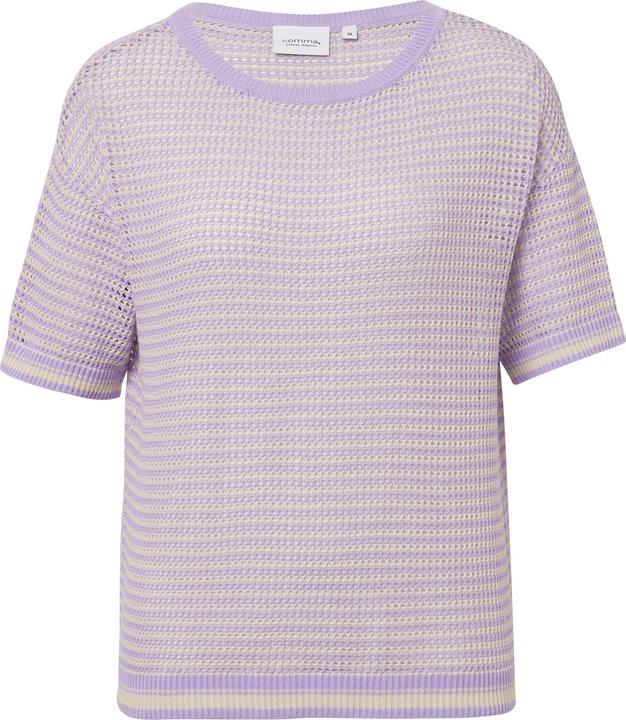 Produktbild Comma Strickpullover Kurzarm-Pullover aus luftigem Ajourstrick (46)