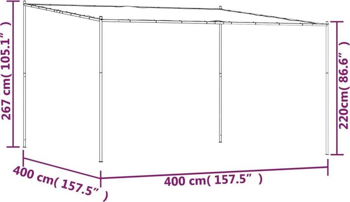 Image du produit vidaXL Vasili (400 cm, 400 cm)