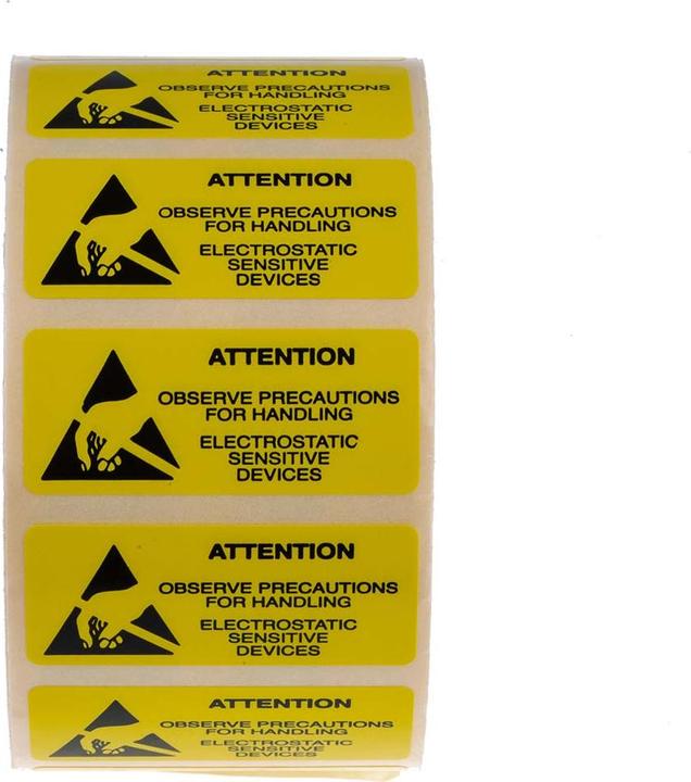 Produktbild RS PRO ESD Warnetikett 18X36MM