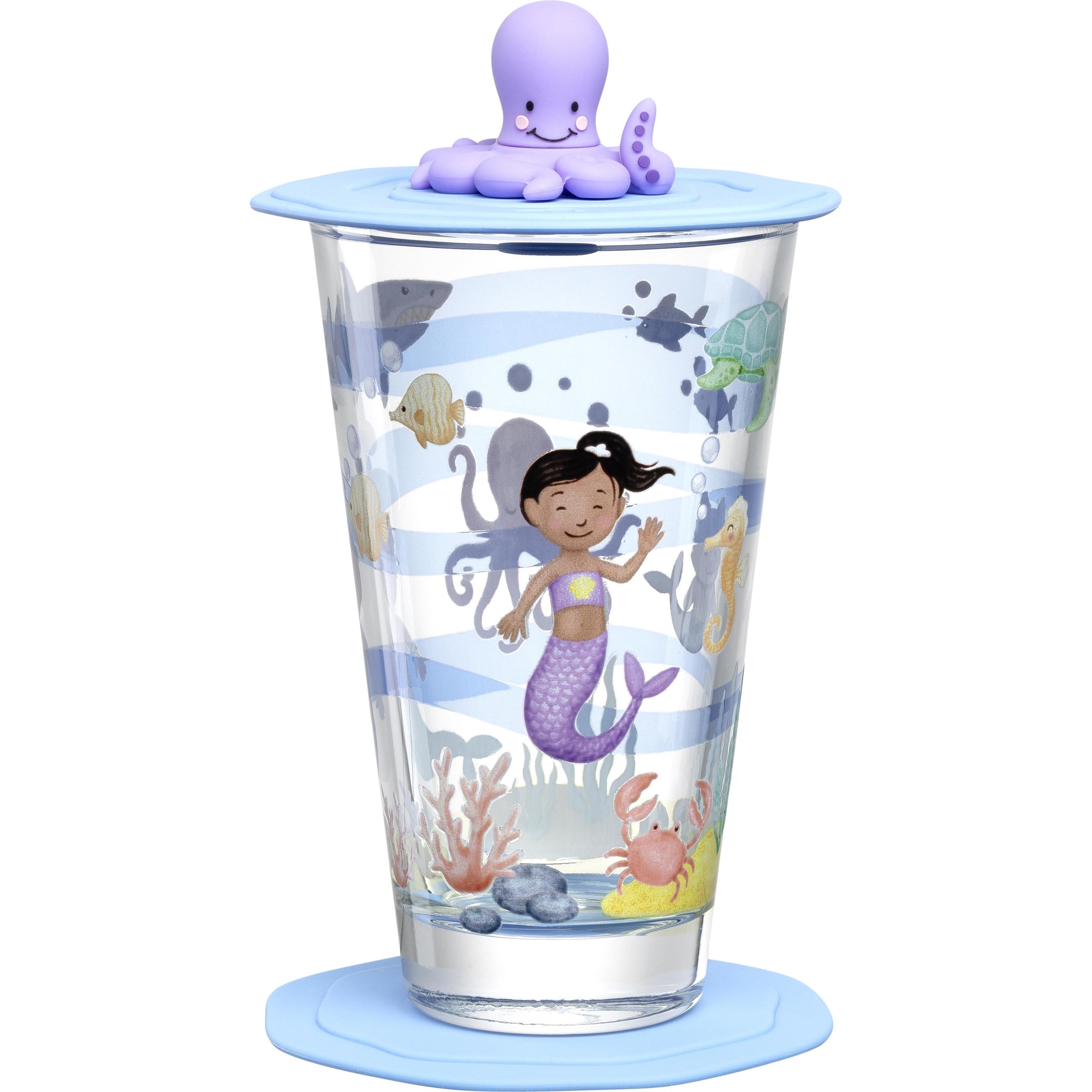 Leonardo, Kindergeschirr + Kinderbesteck, Kindertrinkglas Avventura 300 ml, 3 Stück, Meer