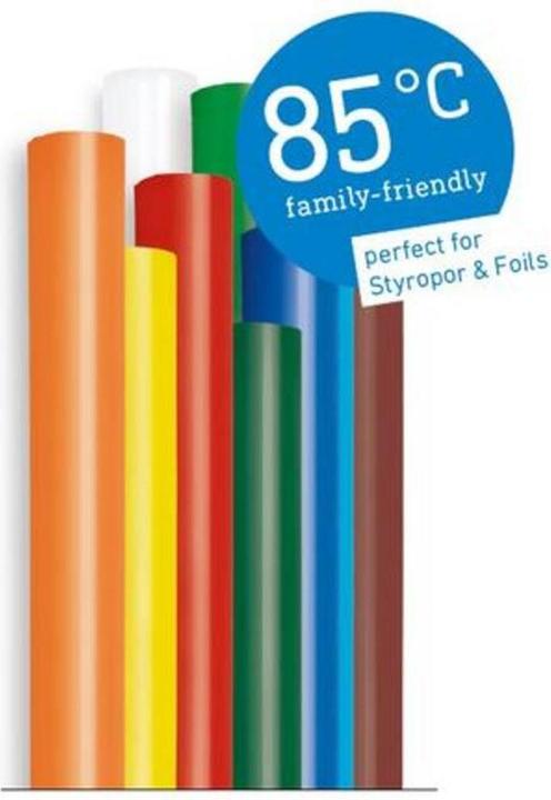 Immagine prodotto Steinel Stick di colla a caldo 7 mm 150 mm Colorati, Rosso, Giallo, Verde, Arancione, Bianco