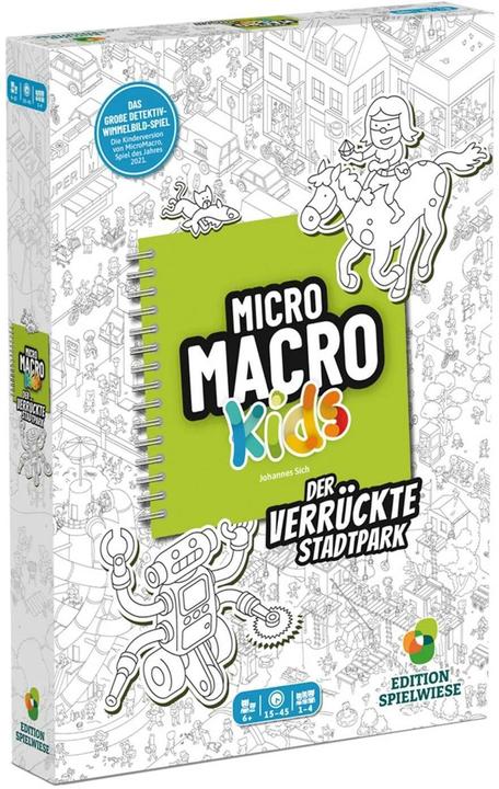 Edition Spielwiese MicroMacro Kids : Le parc de la ville en folie (Allemand, 1 - 4 Joueur)