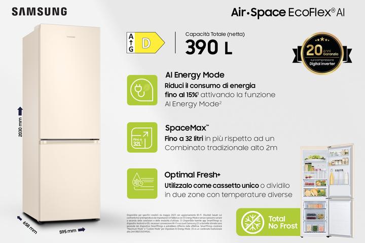 Image du produit Samsung RB38C603DEL EcoFlex AI (390 l)
