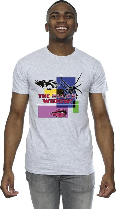 Actual product image Mens Black Widow Pop Art T-Shirt (5XL)