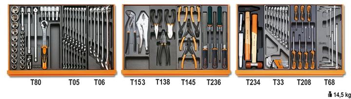 Actual product image BETA 059041161 Werkzeugsatz 98-teilig mit geformten ABS-Einsätzen