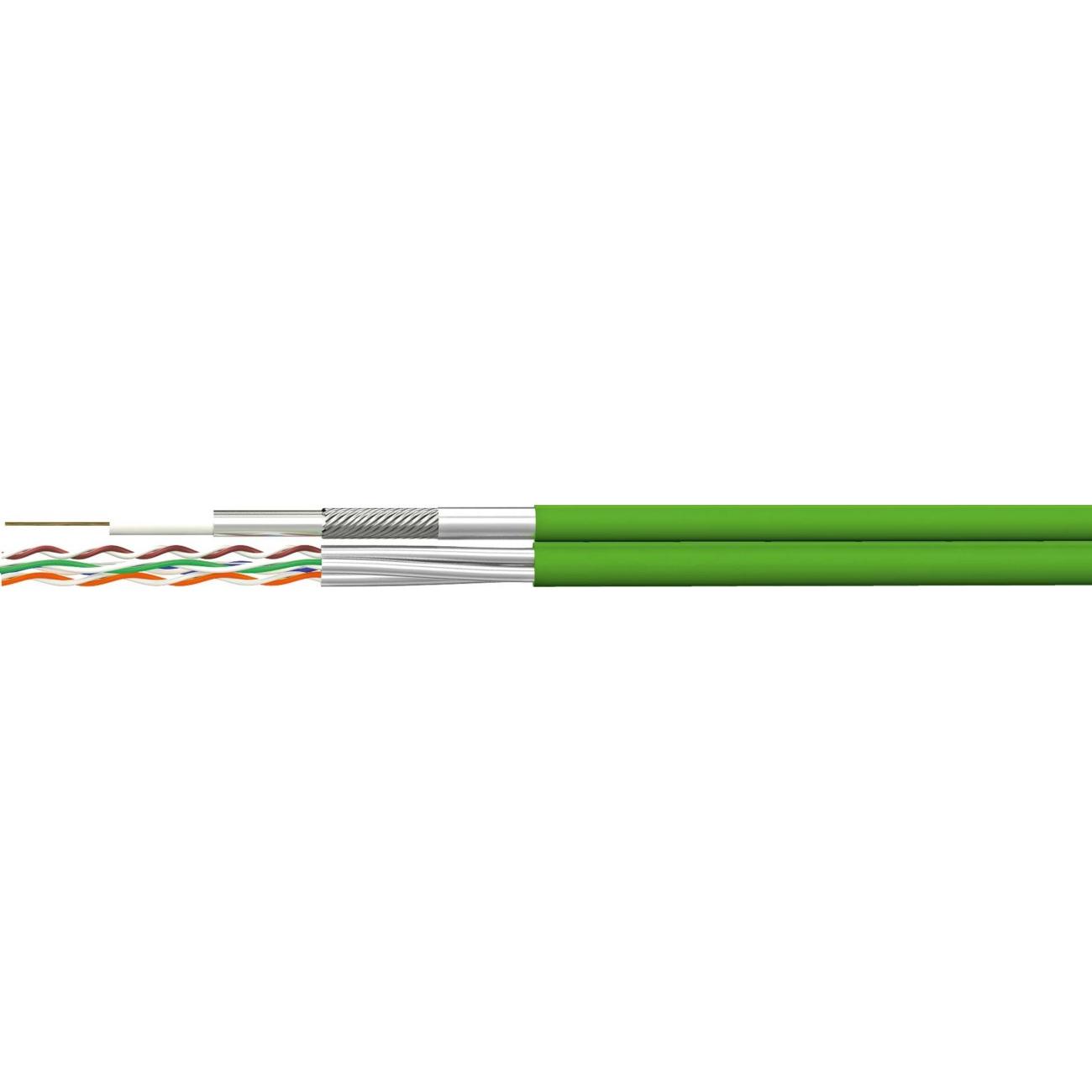 Homeway GREENforMEDIA Kabel FRNC Kat7/KOAX 350m (Antennendose), Antennenkabel