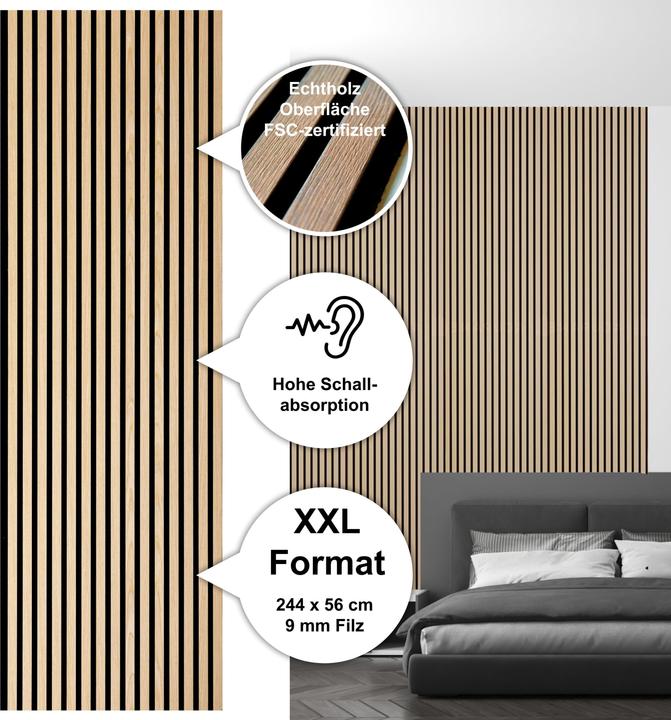 Produktbild Sonido Akustikpaneel New Light Oak