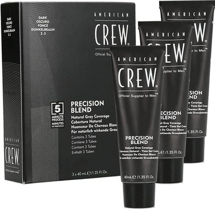 American Crew Classic Precision Blend 2-3 Dark Grey 40ml - Pack of 3