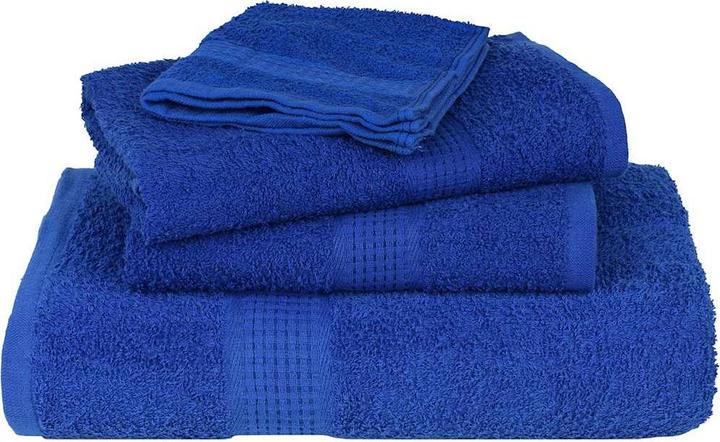 Image du produit vidaXL Serviettes de douche 10 pcs. Bleu 70x140 cm 360 g/m² 100% coton Serviette de bain (70 x 140 cm)
