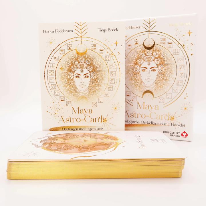 Image du produit Maya-Astro-Cards: 44 astrologische Orakelkarten mit Booklet (Allemand, Tanja Brock, Bianca Feddersen, 2023)