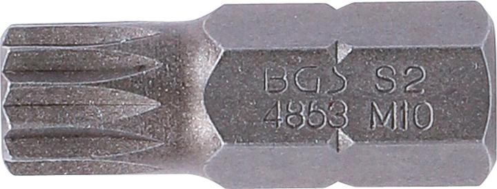 Actual product image BGS Bit 10 mm (3/8") Drive Spline (for XZN) M10