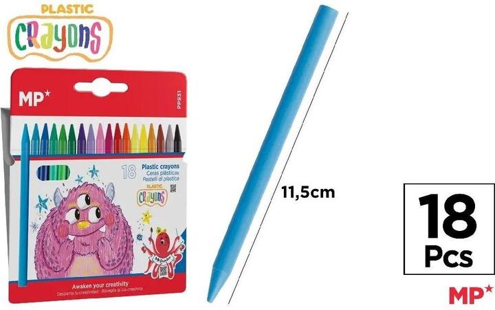 Image du produit Main paper Wachsmalstifte 18 Farben (18x)