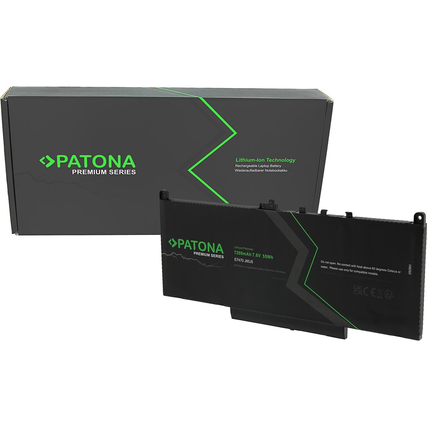 Patona Batteria Premium (7200 mAh), Batteria per notebook, Nero