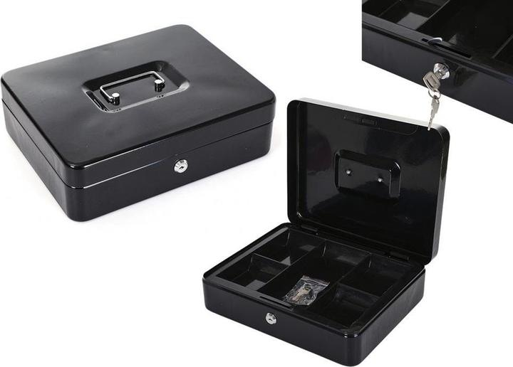 Lean Toys Spardose aus Metall mit Fächern