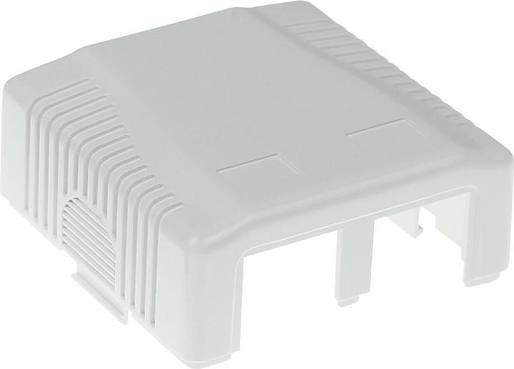 ACT Surface mounted box shielded 2 ports CAT6A. Type: CAT6A Wall mountbox c6a 2p shielded (Kabel)