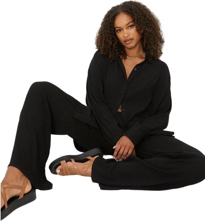 Immagine prodotto Dorothy Perkins Camicia oversize da donna/ragazzo con stropicciatura alta (36)