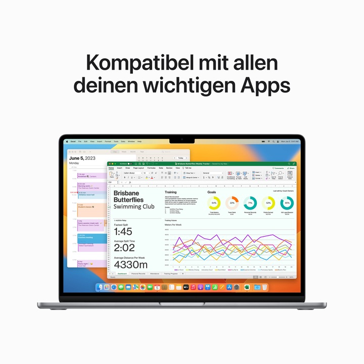 Produktbild Apple MacBook Air – 2023 (15", M2, 16 GB, 1000 GB, DE)