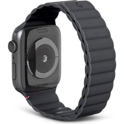 Cyberport magnetisches Silikonarmband LITE Schwarz 38-40mm (Silikon, Apple Watch Series 8), Uhrenarmband, Schwarz