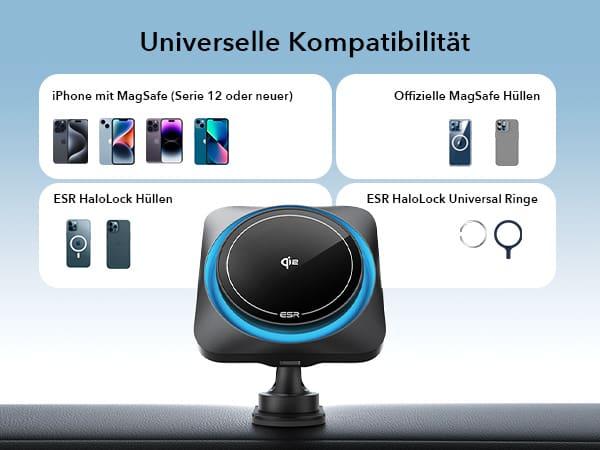 Produktbild ESR HaloLock CryoBoost MagSafe Car Mount Wireless Charger