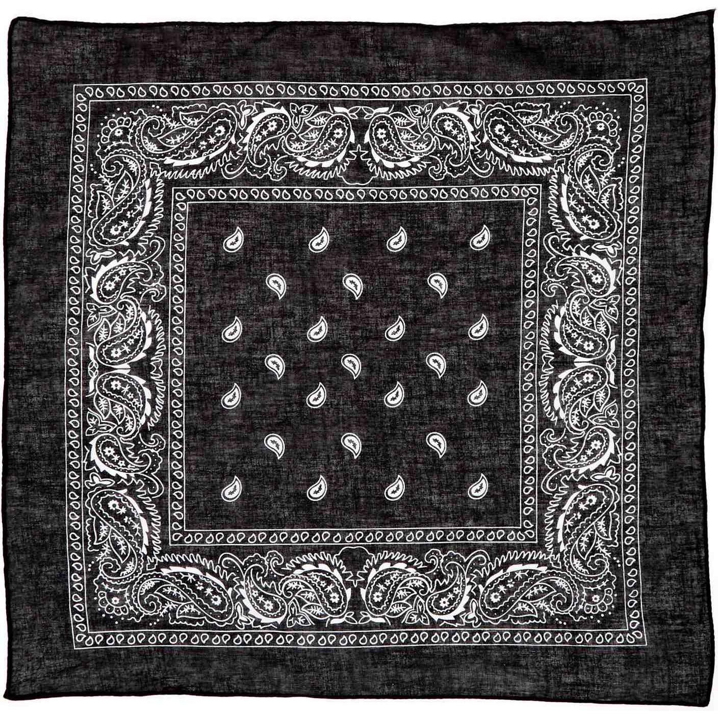 Thumbnail - JTI, Schal, Bandana, gemustert - Schwarz, Schwarz