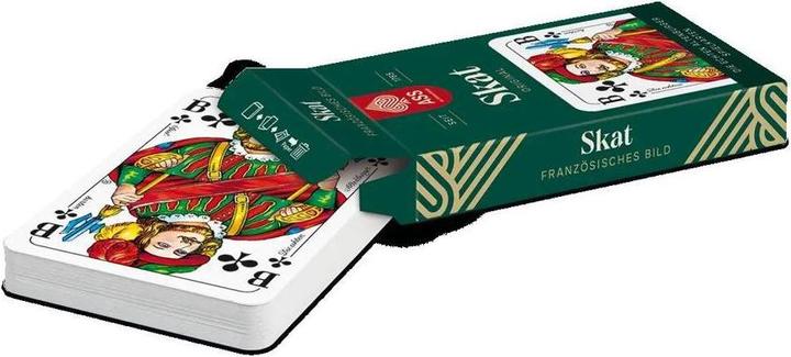 Productafbeelding ASS Altenburg 10045419-0001 - FSC Skat, französisches Bild, in Faltschachtel - 10 Stück geschrumpft (Duits, 3 - 4 Spelers)