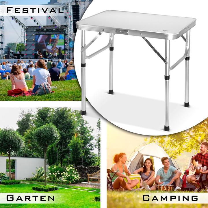 Image du produit Stahlwerk Table pliante en aluminium Table de camping Table de jardin Table de pique-nique Table pliante