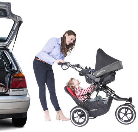 Produktbild Phil & Teds Navigator Buggy Autostop cherry